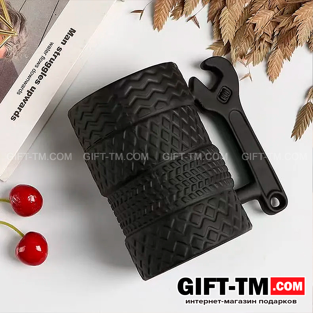 sn01316_1 Кружка керамическая «Шины» 400 мл — изображение 3